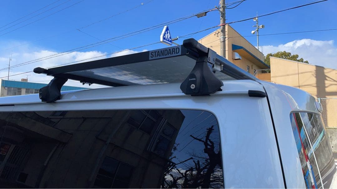 ハイエース　太陽光パネル　キャリアバーセットMC4コネクタ