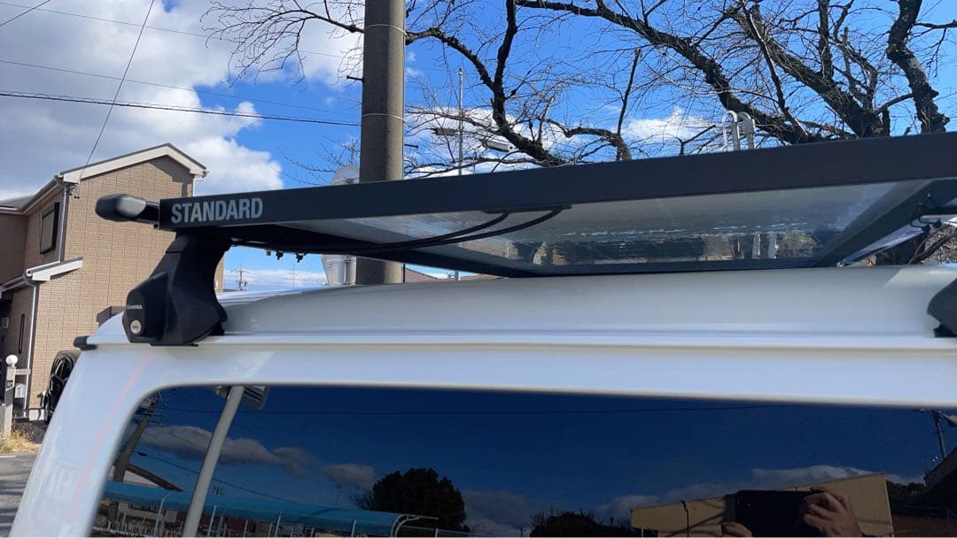 ハイエース　太陽光パネル　キャリアバーセットMC4コネクタ