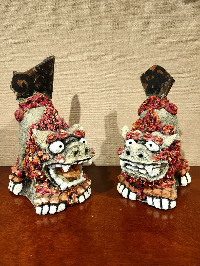 シーサー　獅子　沖縄　置物　インテリア　オブジェ　お守り　魔除け
