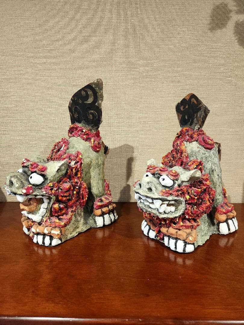 シーサー　獅子　沖縄　置物　インテリア　オブジェ　お守り　魔除け