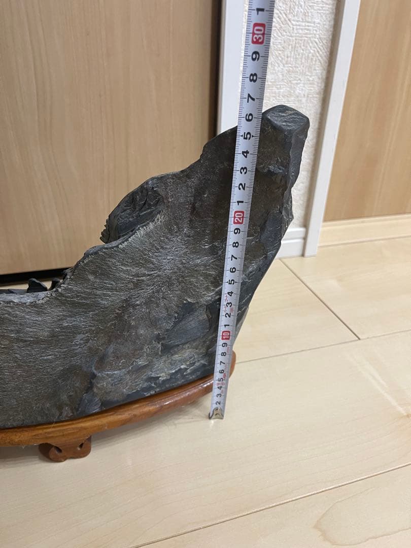 中国大型硯「立体彫赤壁夜遊図」横約 63cm×高さ約31cm重さ約17kg