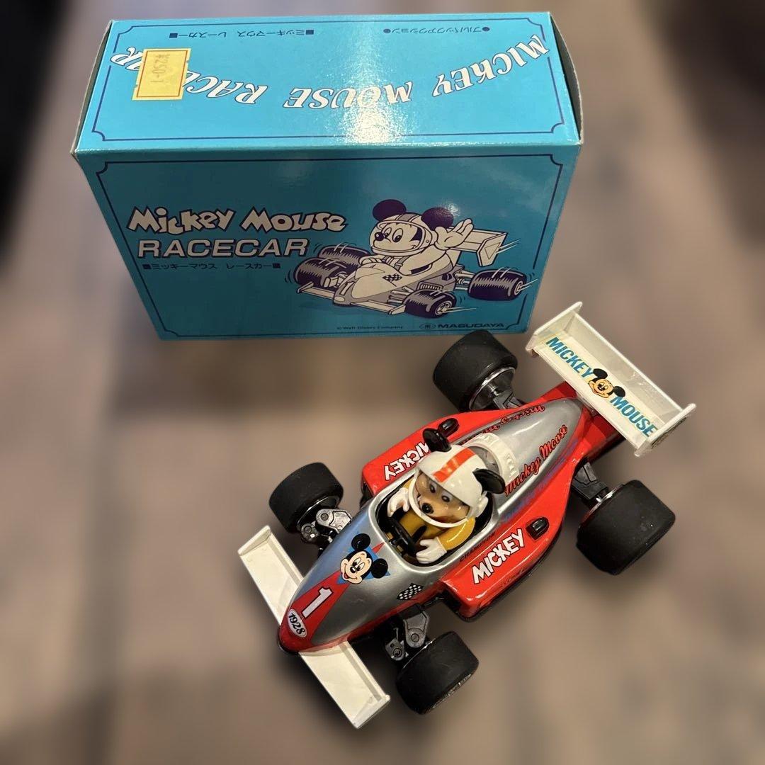 ミッキーマウス レースカー マスダヤ 1988年 日本製 箱付き 当時物