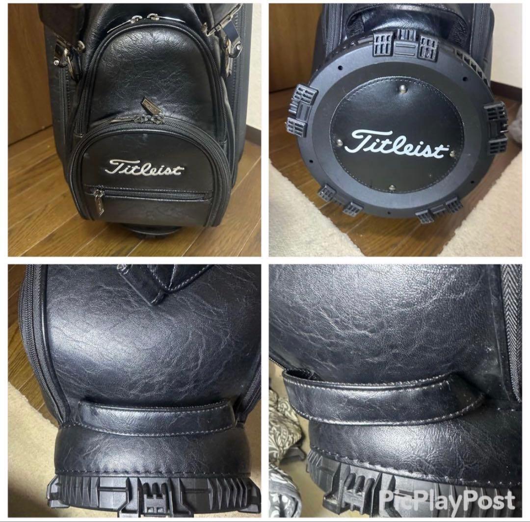 ✨️美品 Titleist ブラック キャディバッグ 9.5型 3点式ショルダー