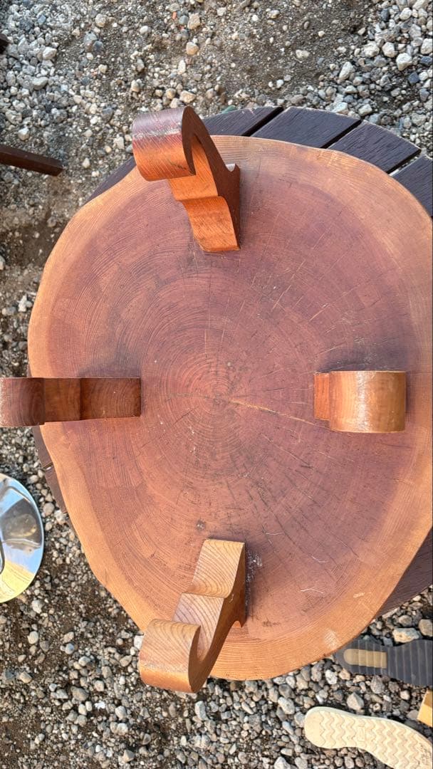 木製円形座卓