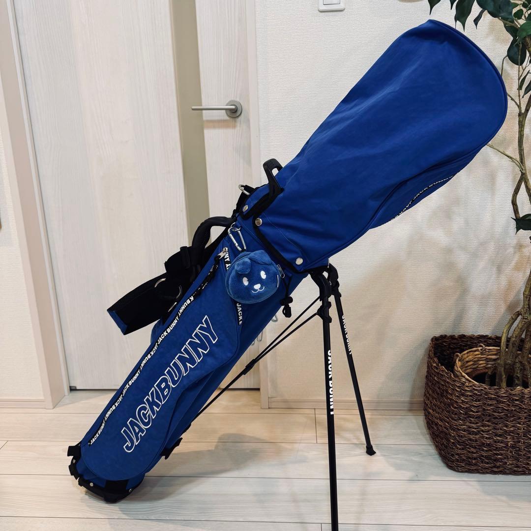 美品♪ JACK BUNNY!! スタンドタイプ キャディバッグ ブルー