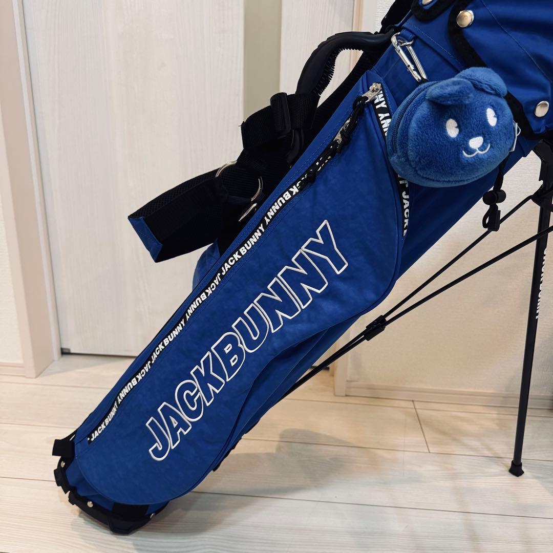 美品♪ JACK BUNNY!! スタンドタイプ キャディバッグ ブルー