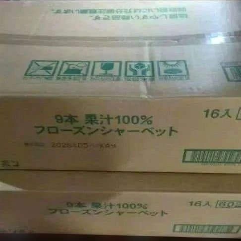 リボン フローズンシャーベット 100%果汁 9本入り×16袋が3箱