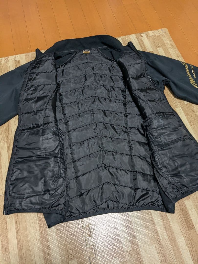 ミズノプロ　テックフィルジャケット　XO中綿入り ジャケット ブラック黒 野球