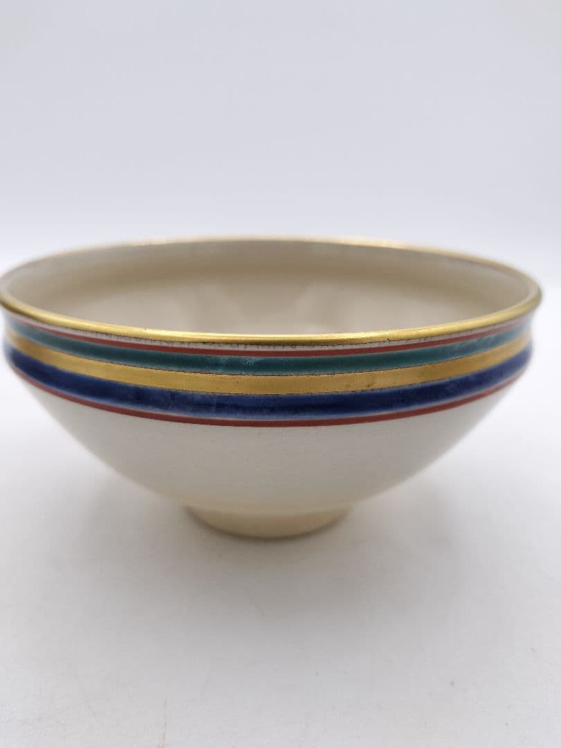 c774 数茶碗 独楽文 手塚桐鳳 10客 木箱 茶道具 古物