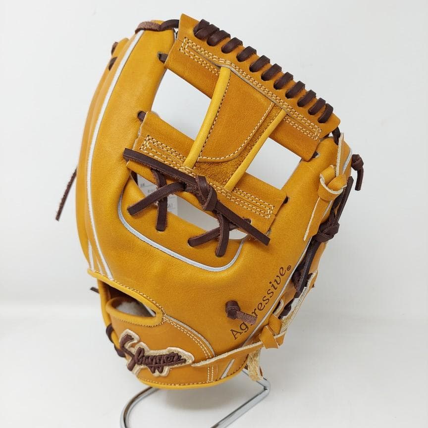 久保田スラッガー 硬式グラブ 内野 KSG-SR1 右投用 タン×バーガンディ