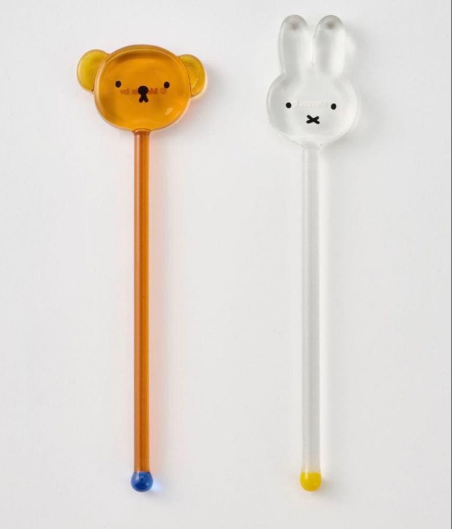 新品　スタジオクリップ　ミッフィー　グラス　マドラー　ボリス