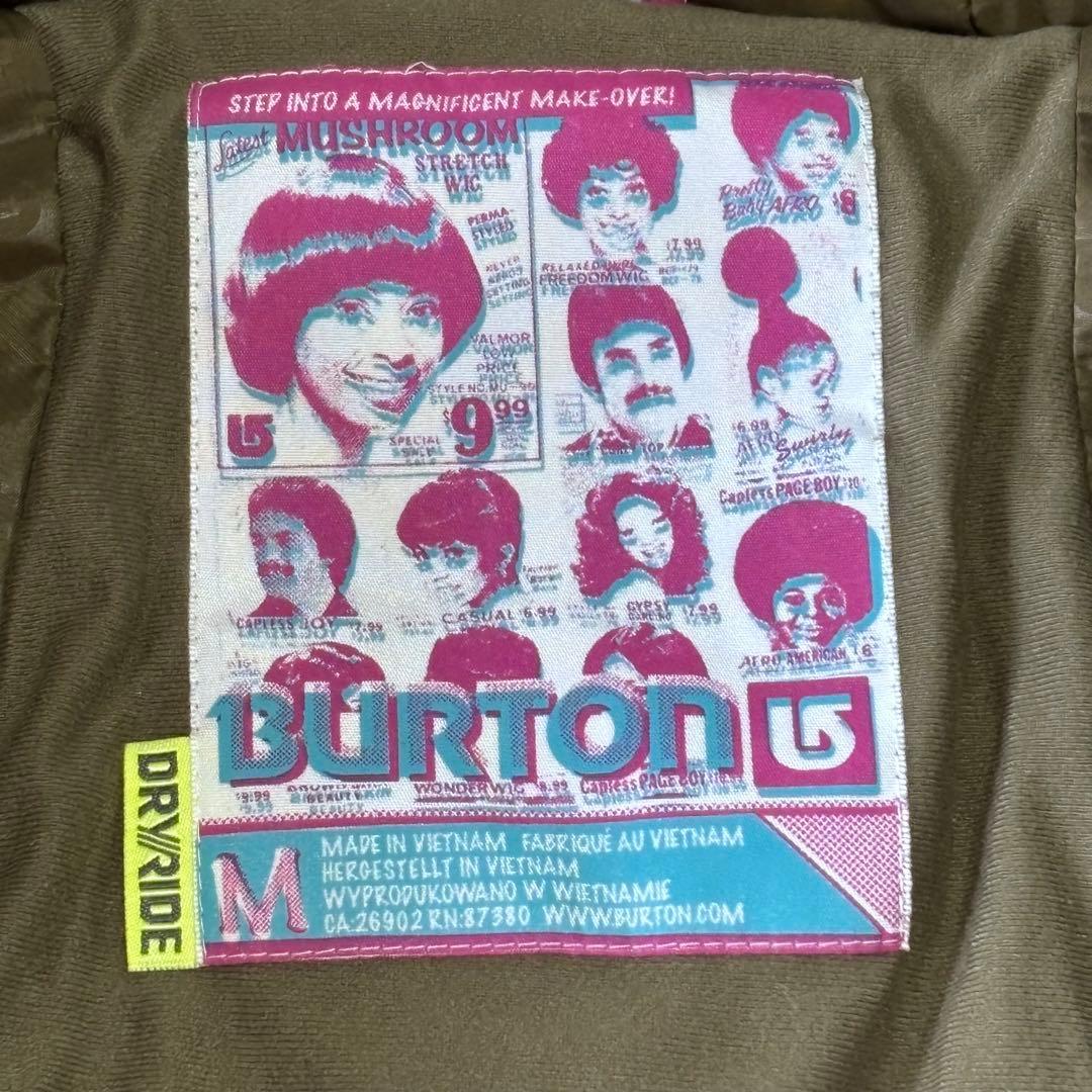 BURTON バートン スノーボードウェア メンズ 上下セット ネオンカラーM