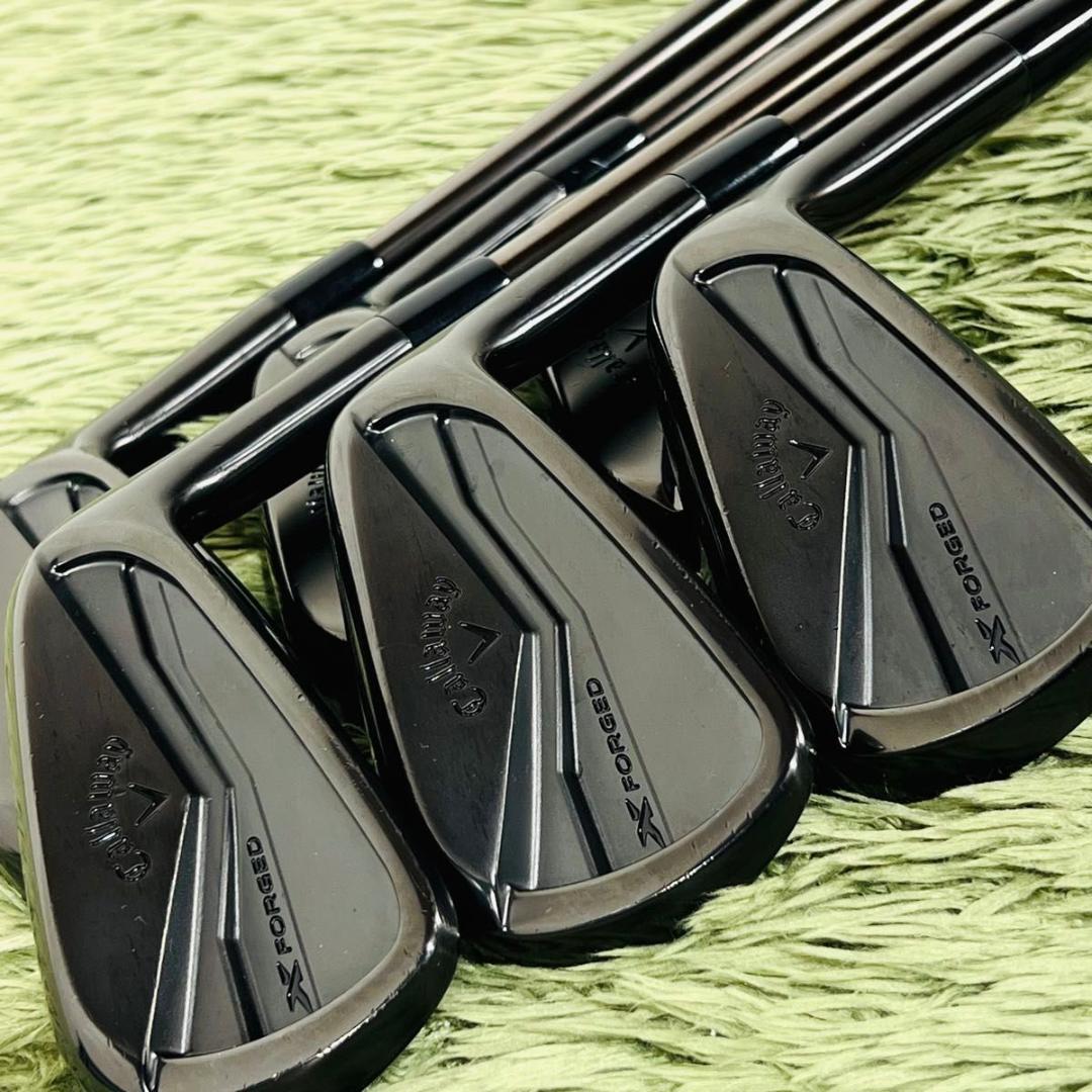 キャロウェイ Xフォージドブラック アイアン6本セット メンズゴルフ 初心者 黒