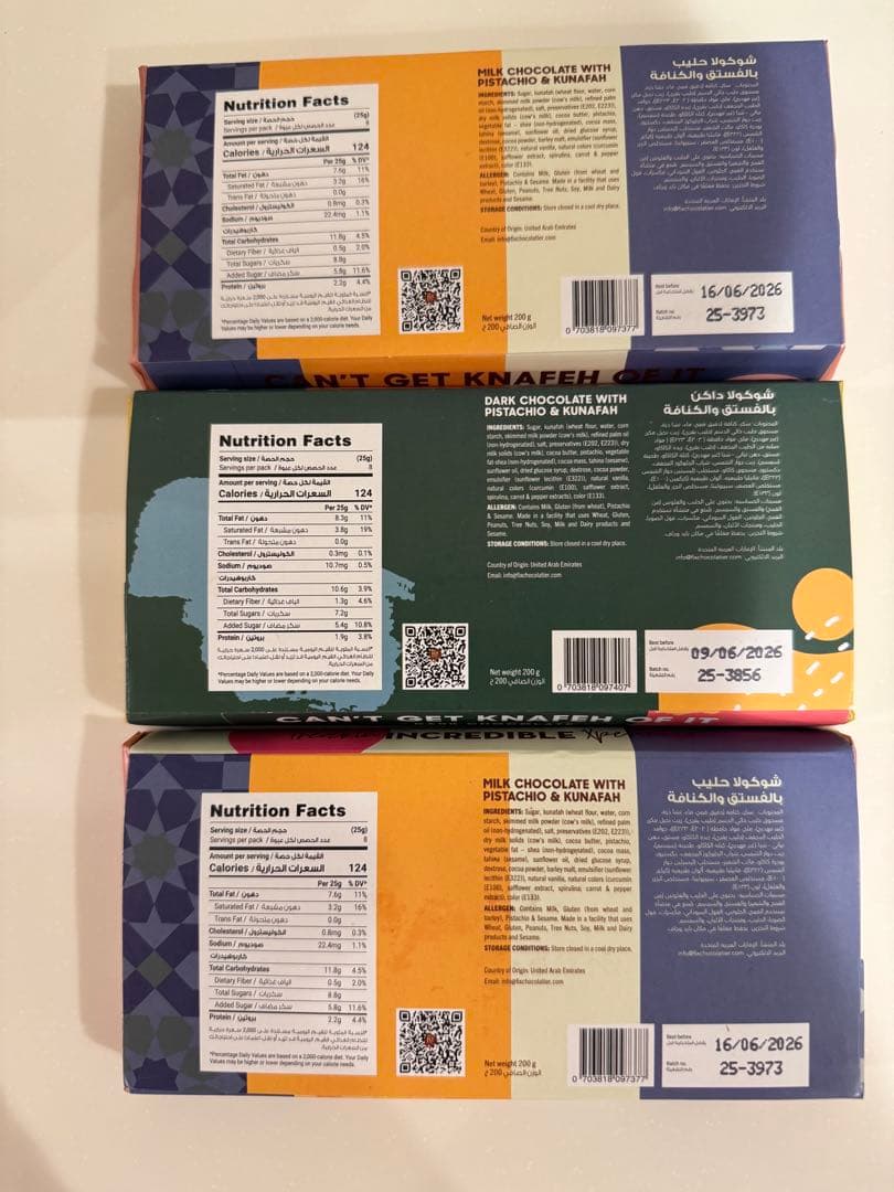 fixチョコレート　3枚組　ショッパー3袋付きです