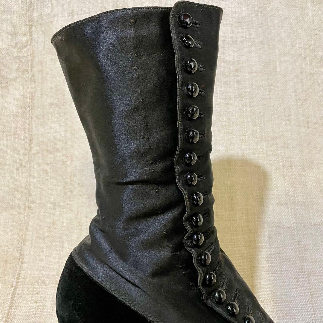 アンティーク ボタンブーツ ヴィクトリアンブーツ アメリカ フランス ビンテージ