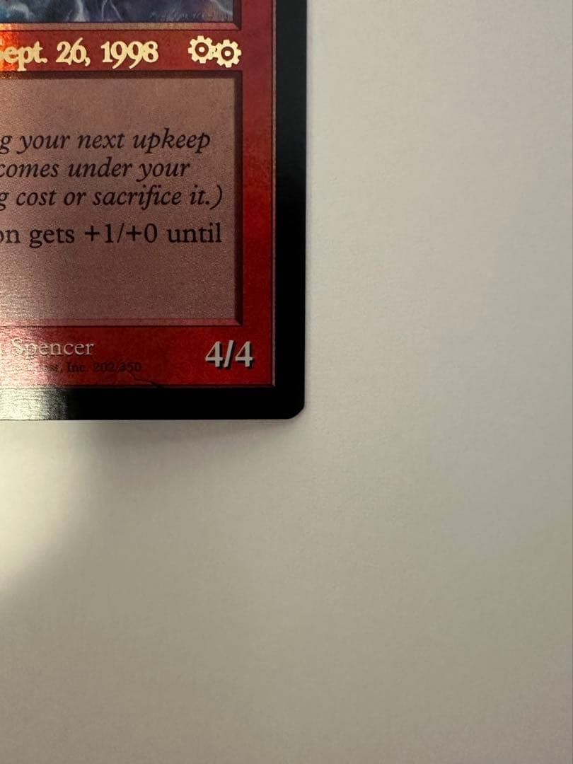 MTG 稲妻のドラゴン　旧枠　プロモ　foil マジックザギャザリング