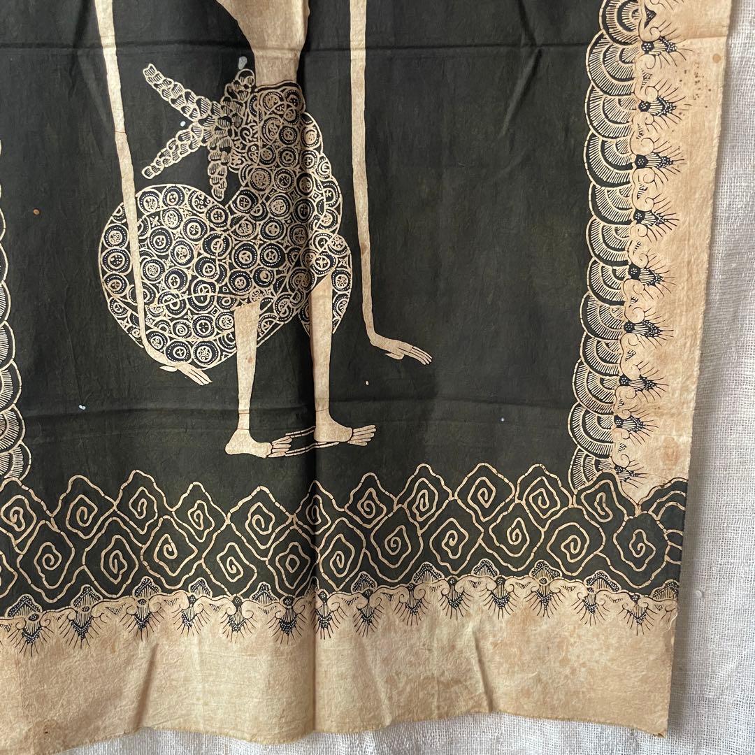 インドネシア　手描きバティック　ワヤン　アンティーク