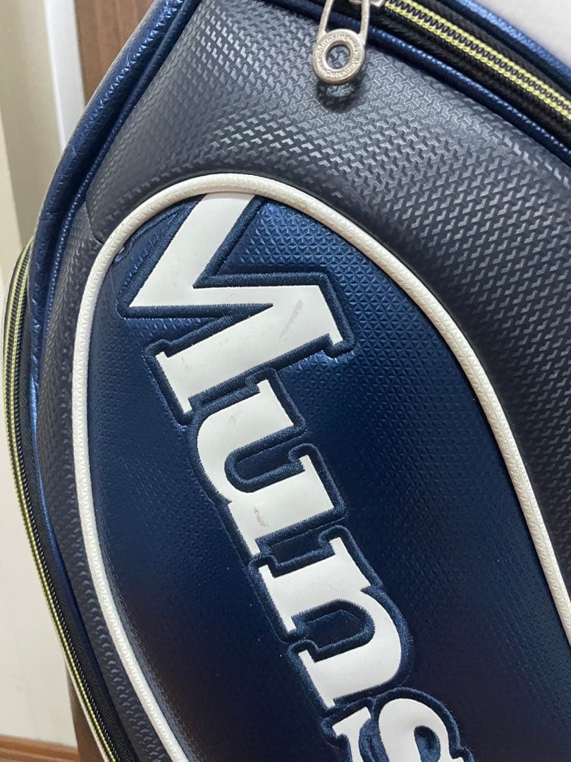 ②美品　Munsingwear ゴルフバッグ ネイビー マンシングウェア