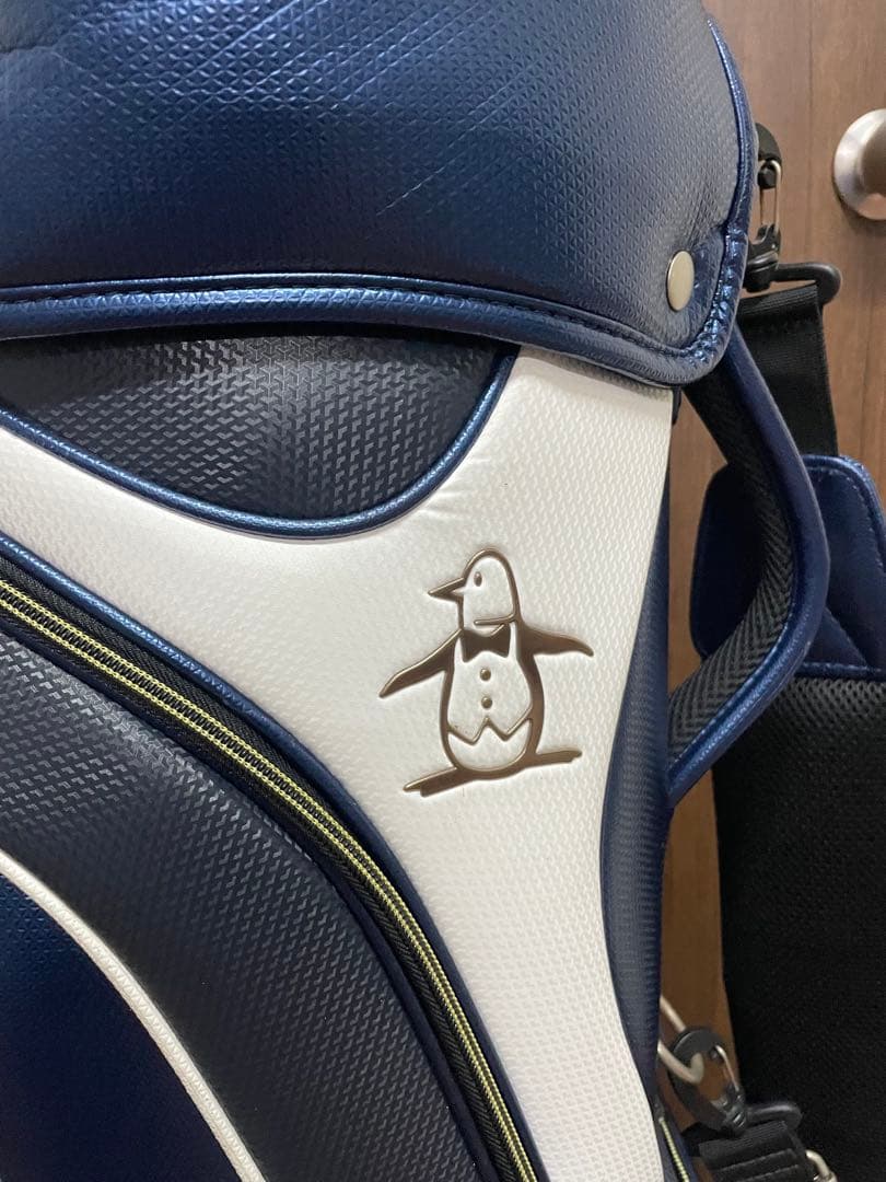 ②美品　Munsingwear ゴルフバッグ ネイビー マンシングウェア