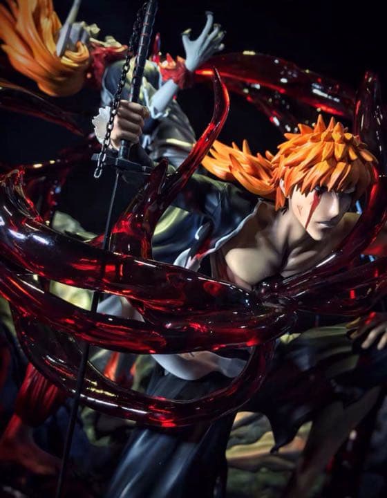 BLEACH  黒衣少年図 黒崎一護 ガレージキット ガレキ スタチュー②④