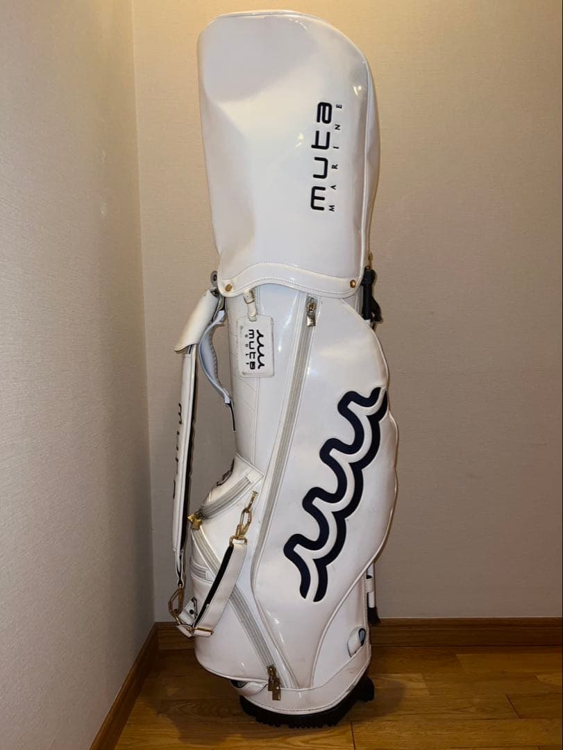 MUTA MARINE ホワイトキャディバッグ