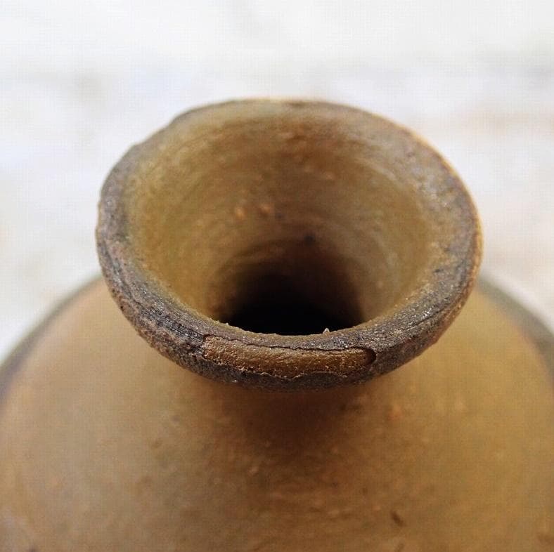 人間国宝　金重陶陽　窯変徳利　M338