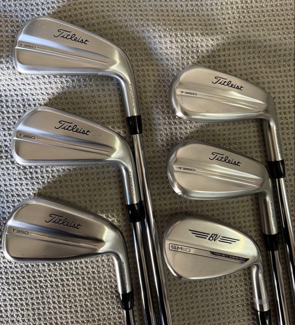 タイトリストT350アイアン(2025) 6〜P、SM10 46度　6本セット