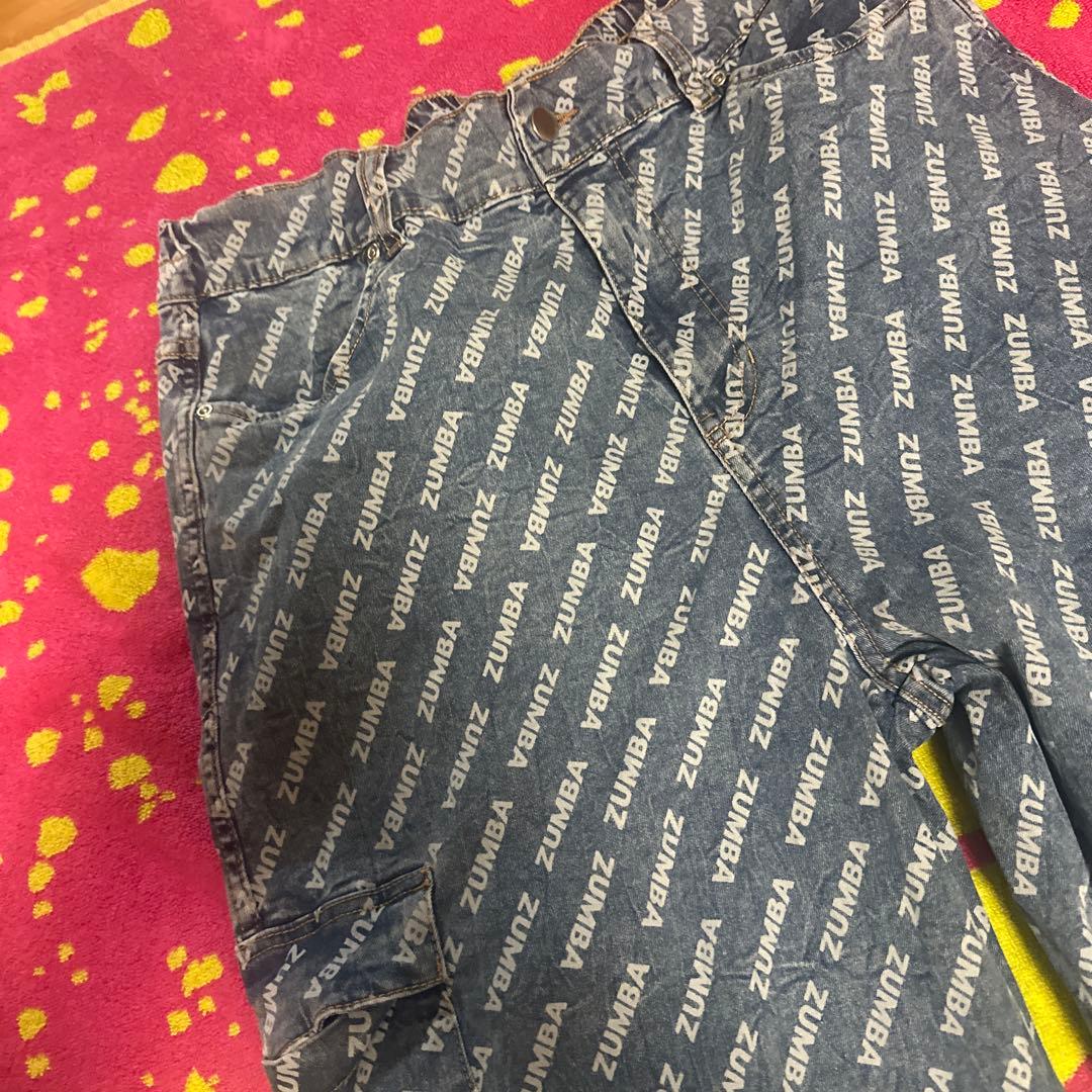 シ*ン様 Blue Jean Baggy Denim Cargo Pants -