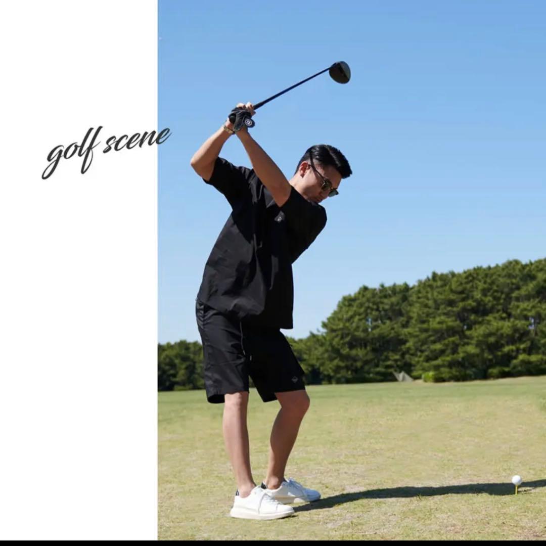 C.V.R.A ゴルフセットアップ ブラック×ブラック メンズ おしゃれ