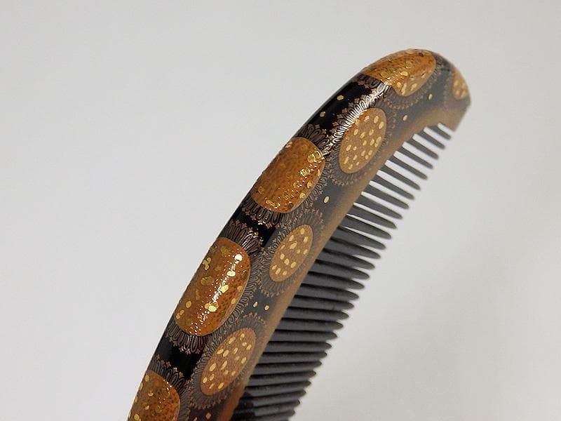 和装アクセサリー　アンティーク 櫛・笄セット　切金入蒔絵　C559A-fbeo