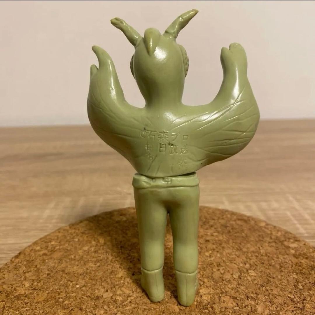 当時物 昭和レトロ　旧バンダイ　ミニソフビ 仮面ライダーかまきり男　石森プロ東映