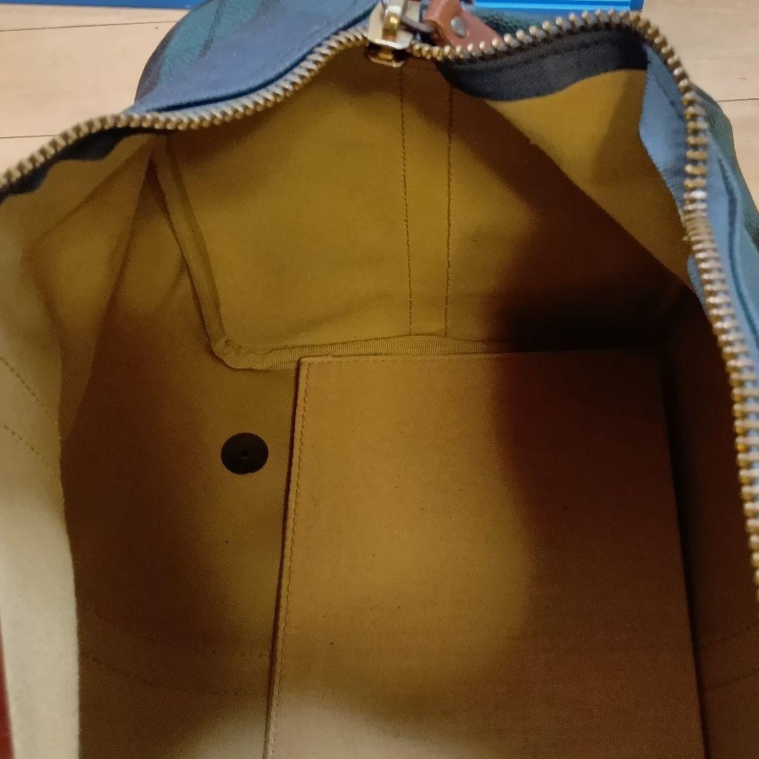 こ*う様 【ポロラルフローレン】ボストンバッグ グリーン・ネイビー チェック柄