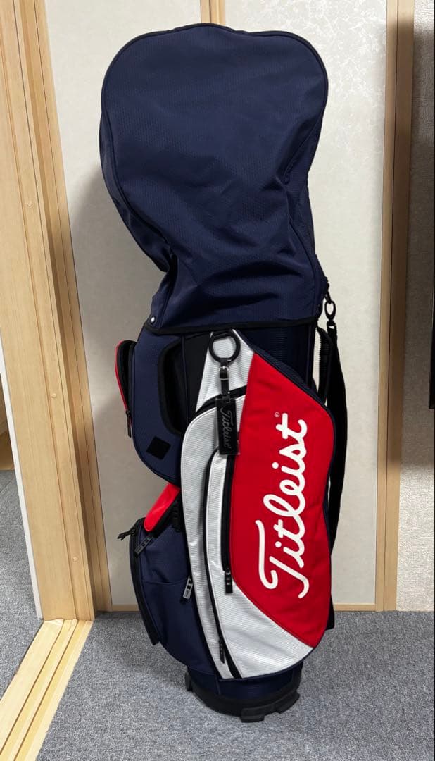 Titleist キャディバッグ ネイビー/レッド