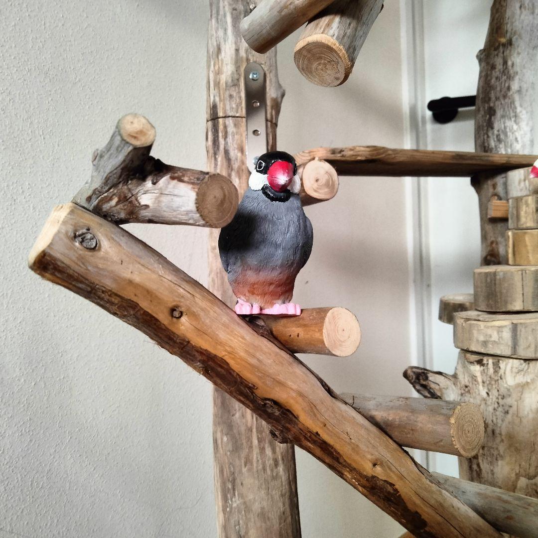 まっきー バードアスレチックジム大型 天然木 自然木 止まり木 インコ