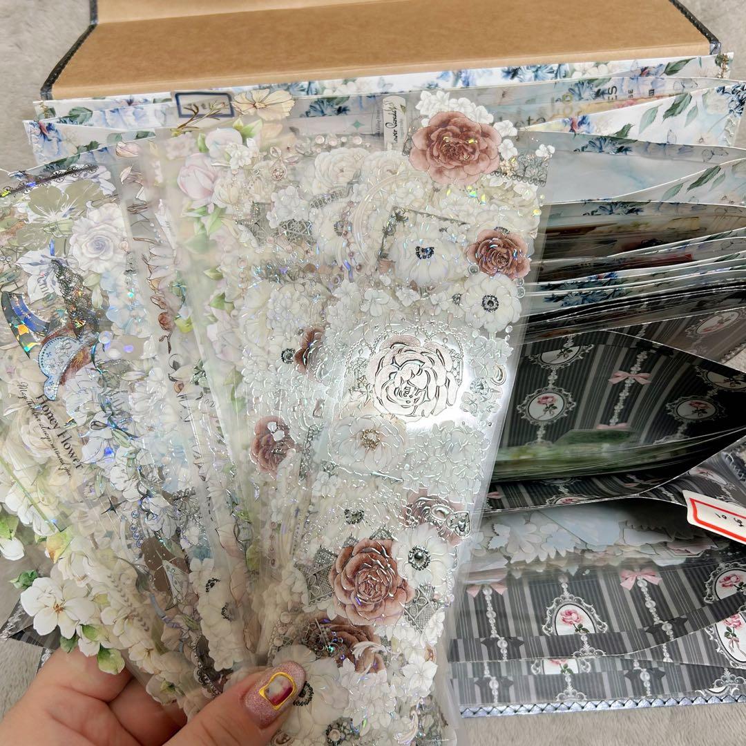 コラージュ用品まとめ売り　デザペ・トレペ・海外マステ・人物ステッカー・ナモンさん