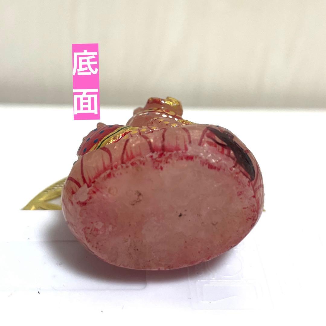 インドの神様幸せのガネーシャローズクオーツ　商売繁盛縁結び　置物展示使用