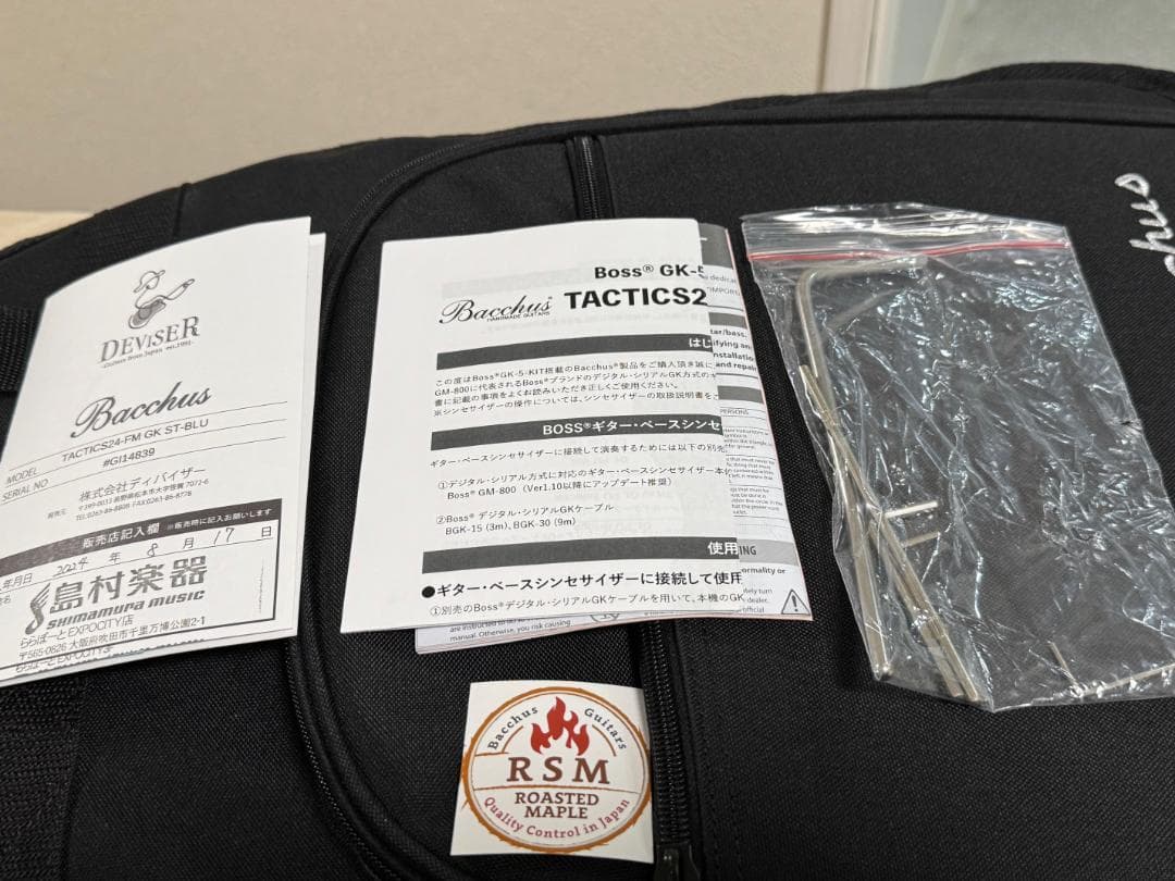 ギター Bacchus Global Series TACTICS24-FM-GK