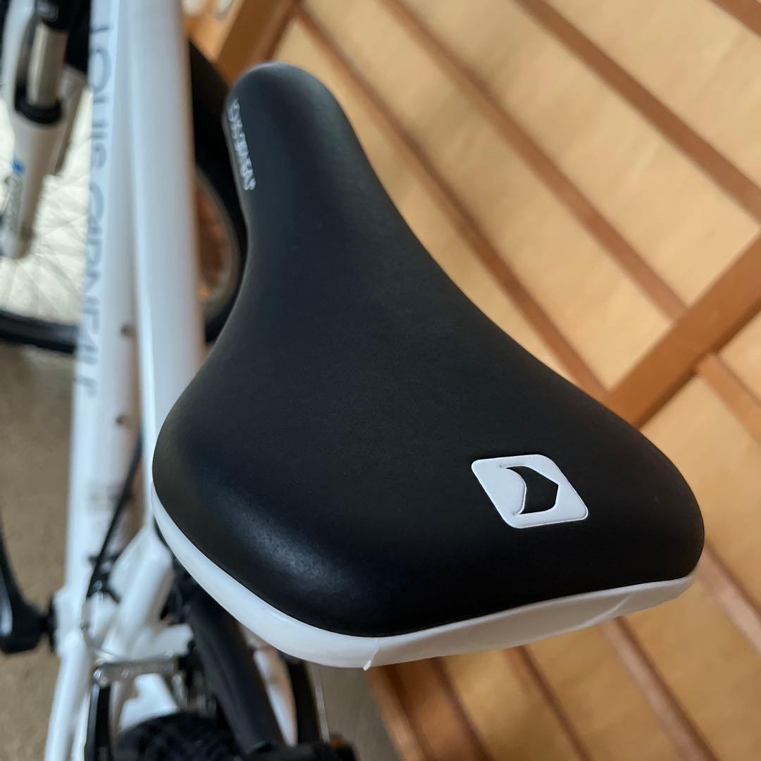 直接引取価格　LOUIS GARNEAU 子供用自転車 ホワイト 前カゴ付き