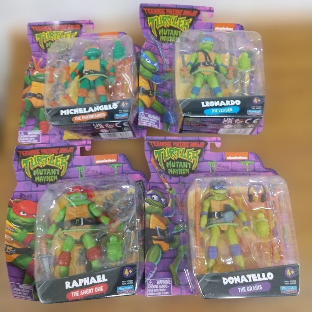 TTMNTプレイメイツトイズ タートルズ ミュータントパニック！４体セット新品