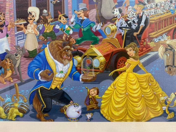 ディズニー　絵画　　プリンセス