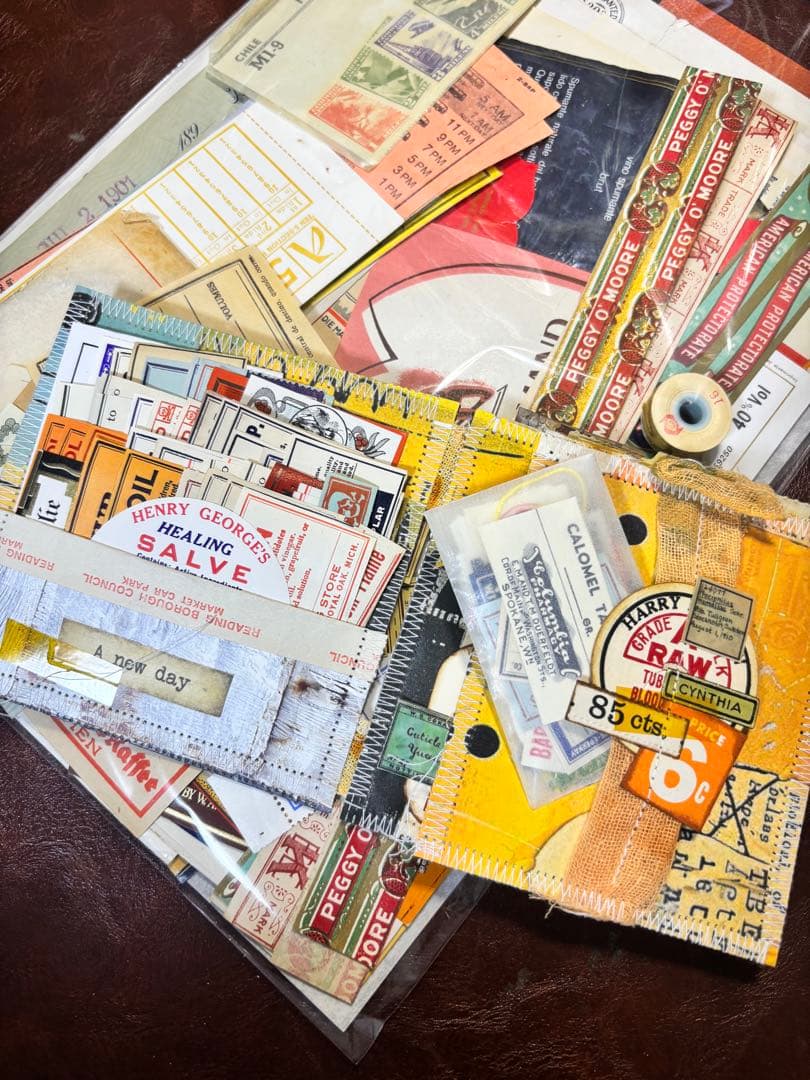 ❷ビンテージ紙モノset アソート 蚤の市 ジャンクジャーナル