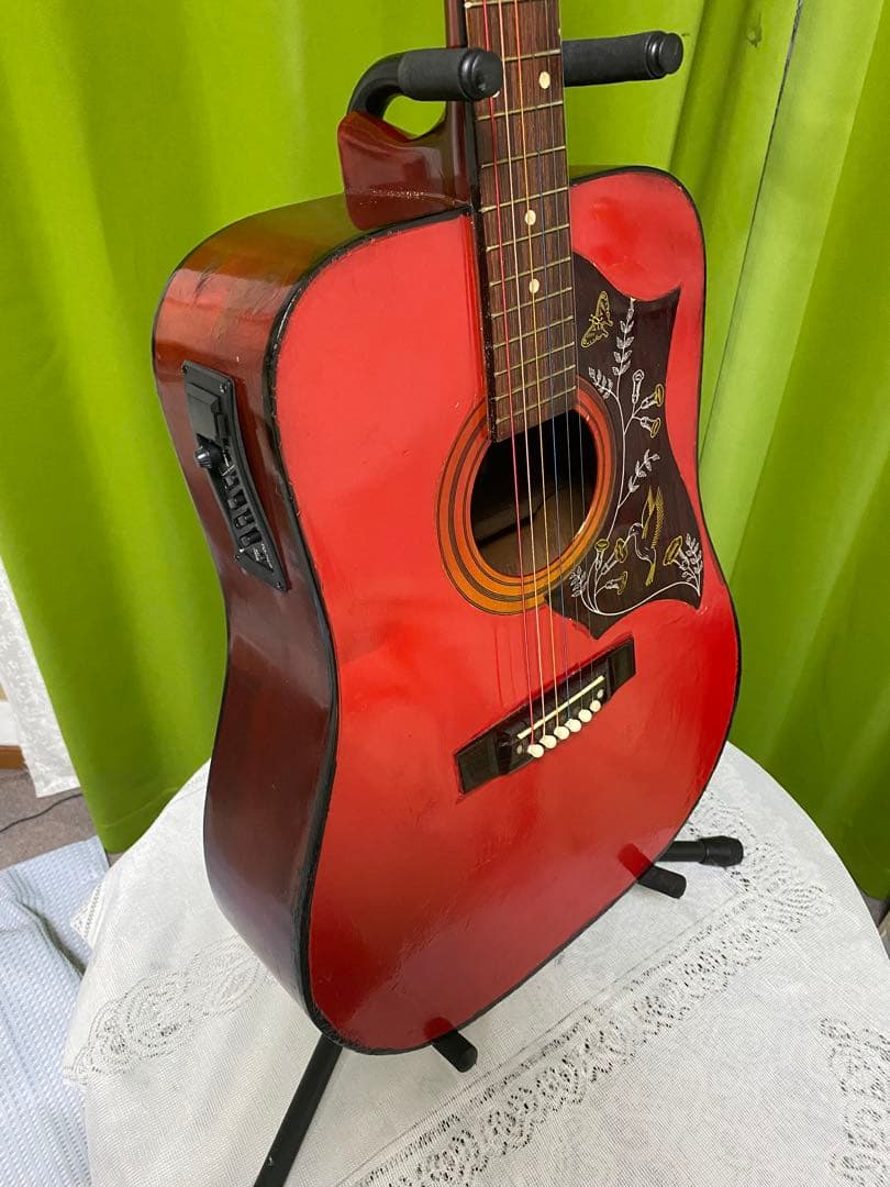 u*a様 カントリーしようぜ！ハミングバード　エレアコ　音出し良好！アコギもＯＫ