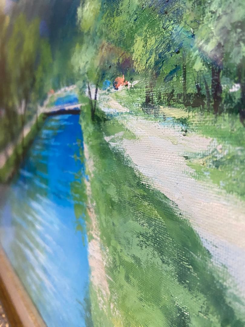 絵画 油絵 森武 常念岳山麓