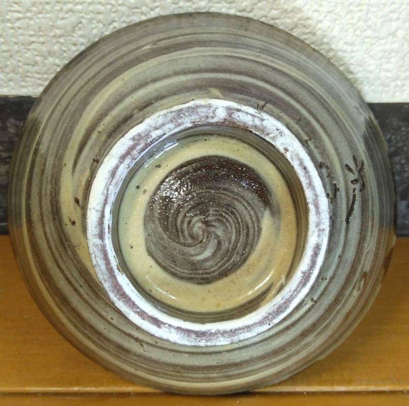 人間国宝 金城次郎 魚紋茶碗 栞 共箱 最上作 美品 壺屋焼 やちむん 壷屋焼