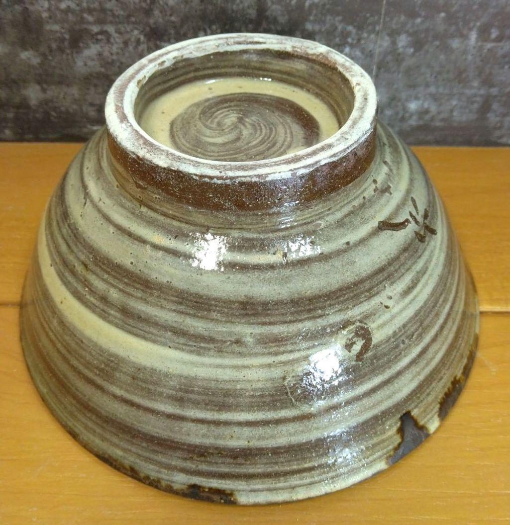 人間国宝 金城次郎 魚紋茶碗 栞 共箱 最上作 美品 壺屋焼 やちむん 壷屋焼