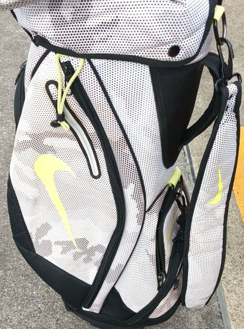 良品軽量Nike ゴルフバッグ ホワイト/ブラック/イエロー
