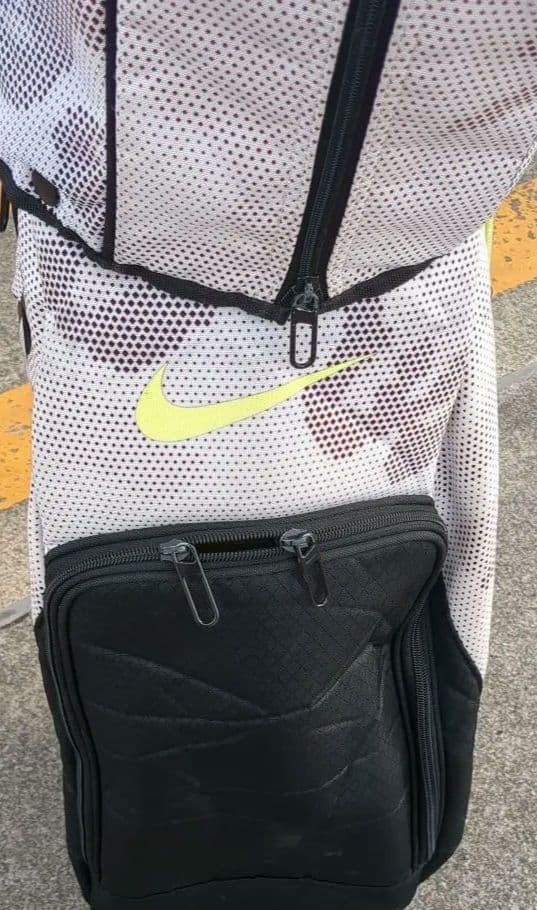 良品軽量Nike ゴルフバッグ ホワイト/ブラック/イエロー