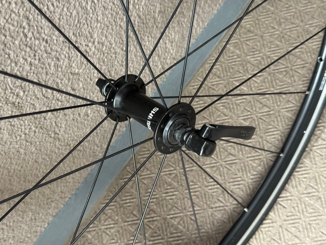 shimano RS100 ホイール前後セット リムブレーキ スプロケット付き