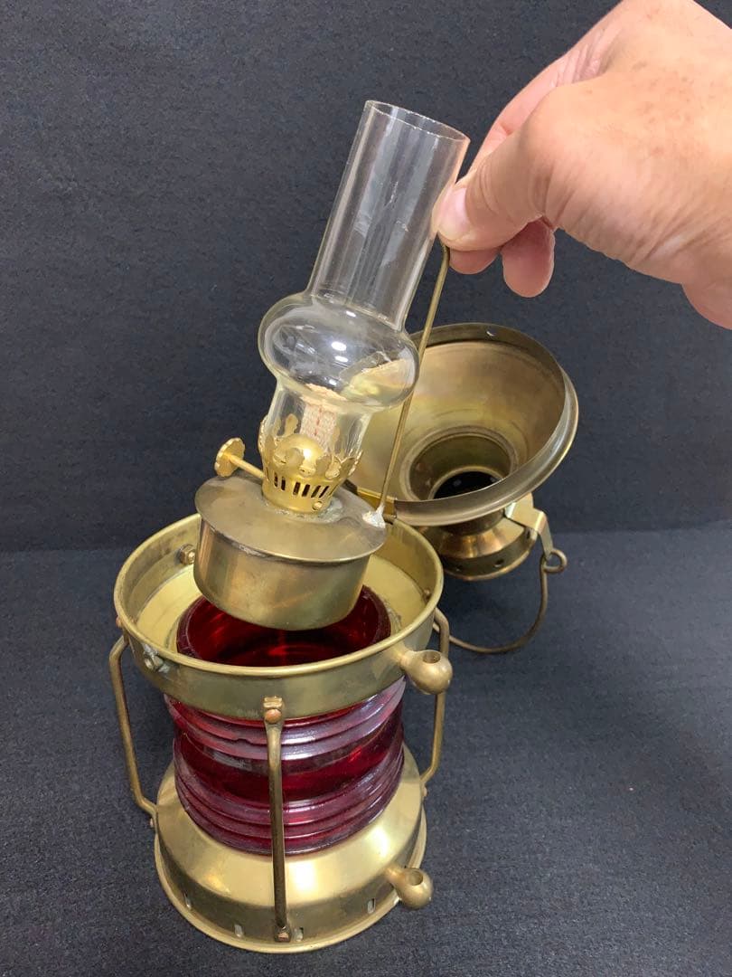 ◆真鍮製 キャンドルランタン◆OILランプ◆希少モデル◆インテリ◆重厚感