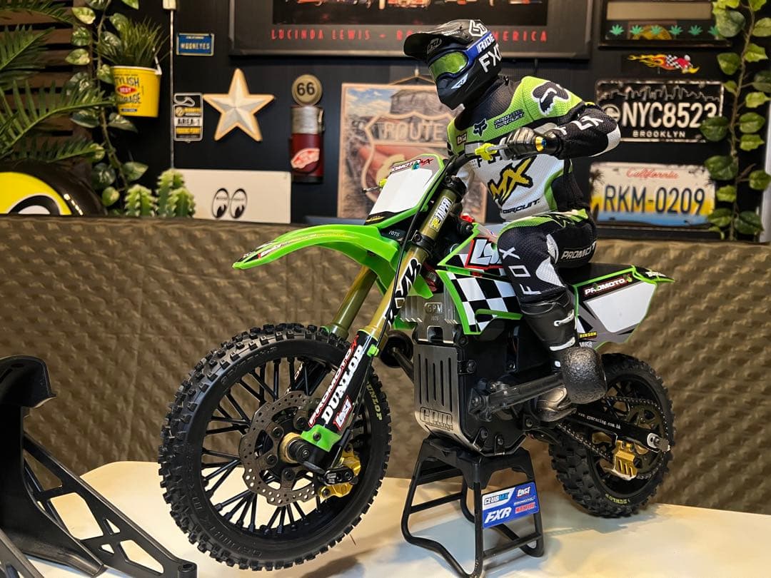 losi promoto mx バイクラジコン★op多数カスタム新品タイヤ外装♫